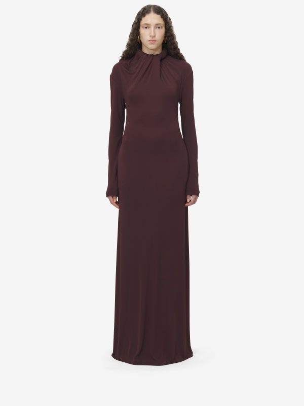 ALEXANDER MCQUEEN - Draped Neckline Dress - Item 813455QLADY5006